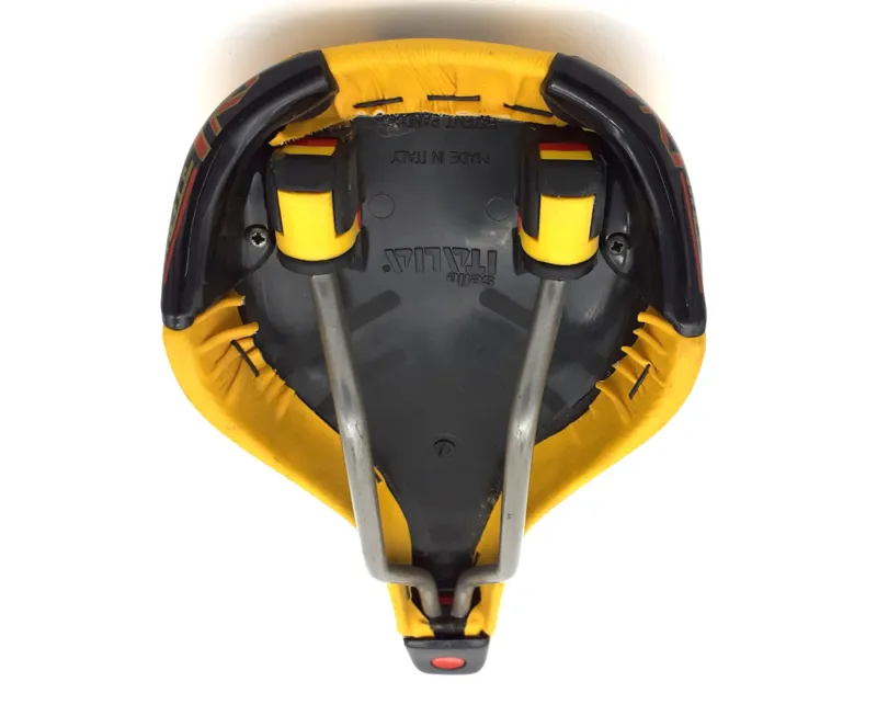 Selle Italia Tri Matic Saddle in Yellow NOS-2
